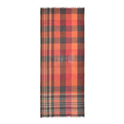 Dupatta Designs Scarf: Barlow Orange Plaid-ESSE Purse Museum & Store