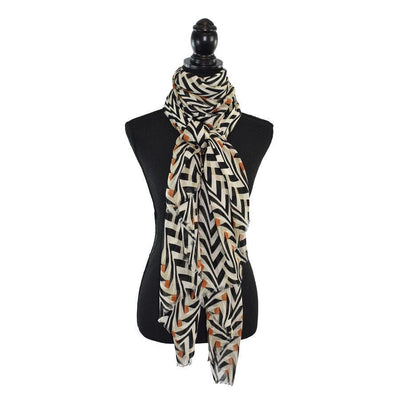 Dupatta Designs Scarf: Bogata Oversized Geo Print-ESSE Purse Museum & Store