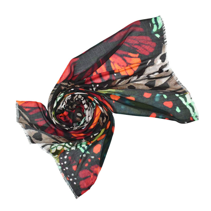 Dupatta Designs Scarf: Macheros Abstract Butterfly-ESSE Purse Museum & Store