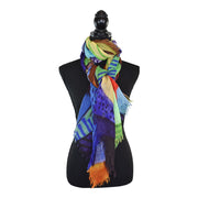 Dupatta Designs Scarf: Martin Colorful Mixed Geo Print-ESSE Purse Museum & Store