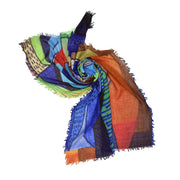 Dupatta Designs Scarf: Martin Colorful Mixed Geo Print-ESSE Purse Museum & Store