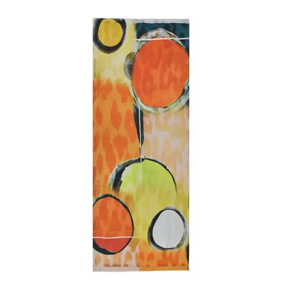 Dupatta Designs Scarf: Orange Harvey Circle Print-ESSE Purse Museum & Store