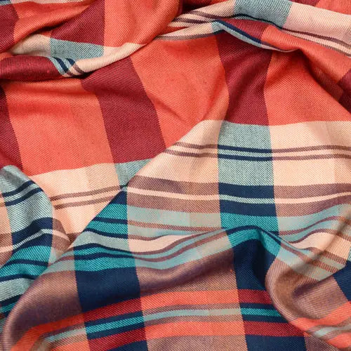 Dupatta Designs Scarf: Rominoff Plaid-ESSE Purse Museum & Store