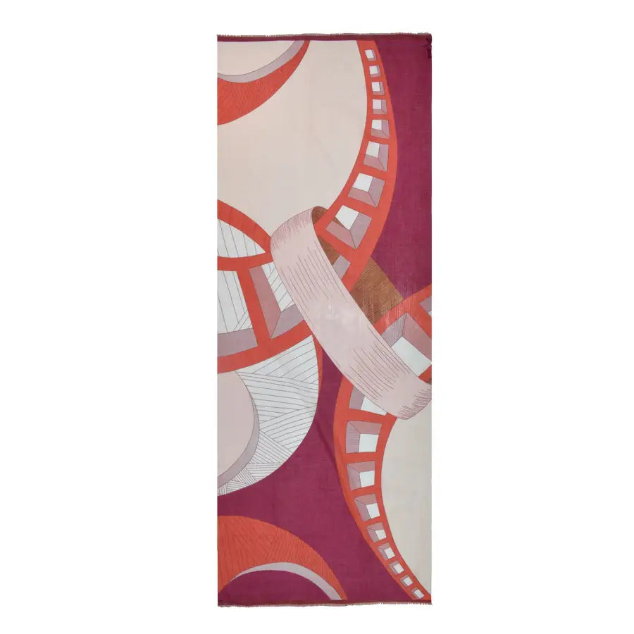 Dupatta Designs Scarf: Vision Screenprint Basketweave-ESSE Purse Museum & Store