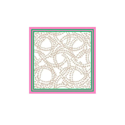 Embellish Your life Scarf: Pink & Green Beige Beads-ESSE Purse Museum & Store