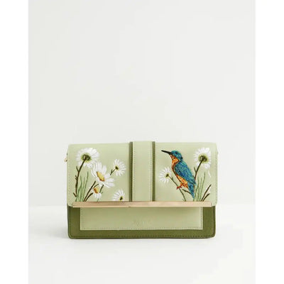 Fable England: Embroidered Kingfisher Crossbody-ESSE Purse Museum & Store