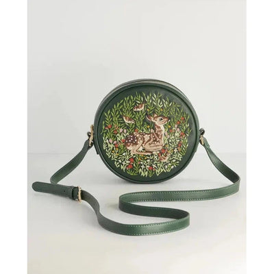 Fable England: Green Chloe Fawn Circle-ESSE Purse Museum & Store