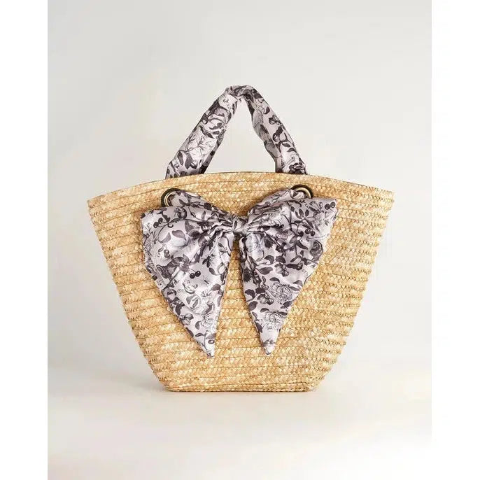 Fable England Bag: Monochrome Basket, Tree of Life