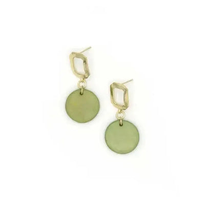 Fair Anita Earrings: Mid Mod Dangle Studs-ESSE Purse Museum & Store
