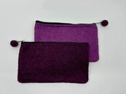Fibres of Life: 2- Tone Felt Pouch-ESSE Purse Museum & Store