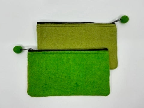 Fibres of Life: 2- Tone Felt Pouch-ESSE Purse Museum & Store