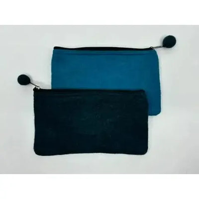 Fibres of Life: 2- Tone Felt Pouch-ESSE Purse Museum & Store