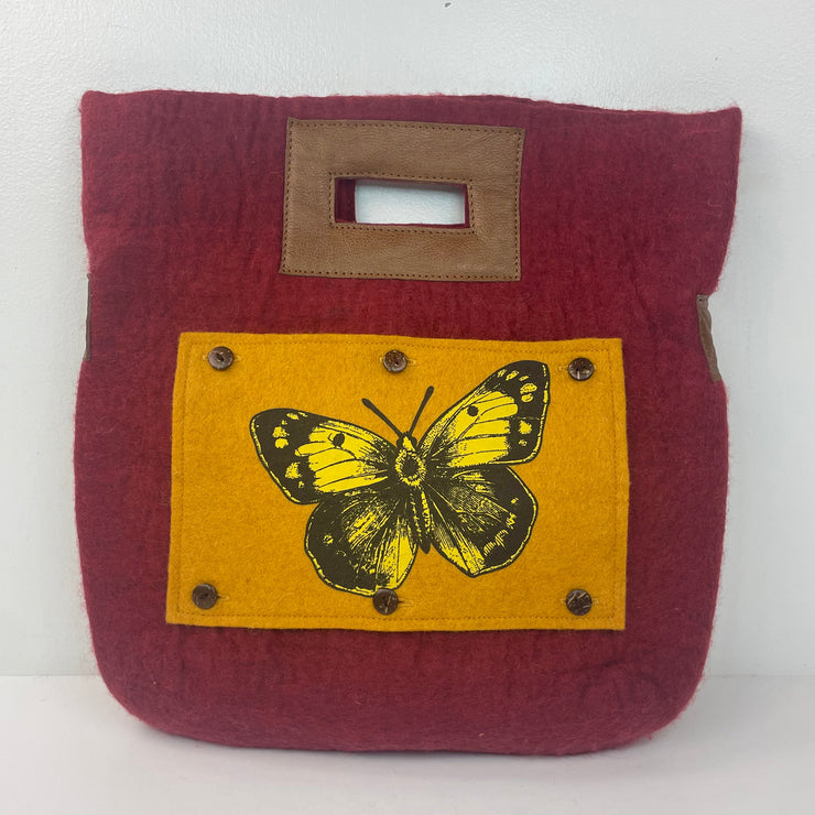 Fibres of Life Bag: Felt Tote-ESSE Purse Museum & Store