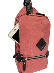 Harvest Label Sling Pack: Pink-ESSE Purse Museum & Store