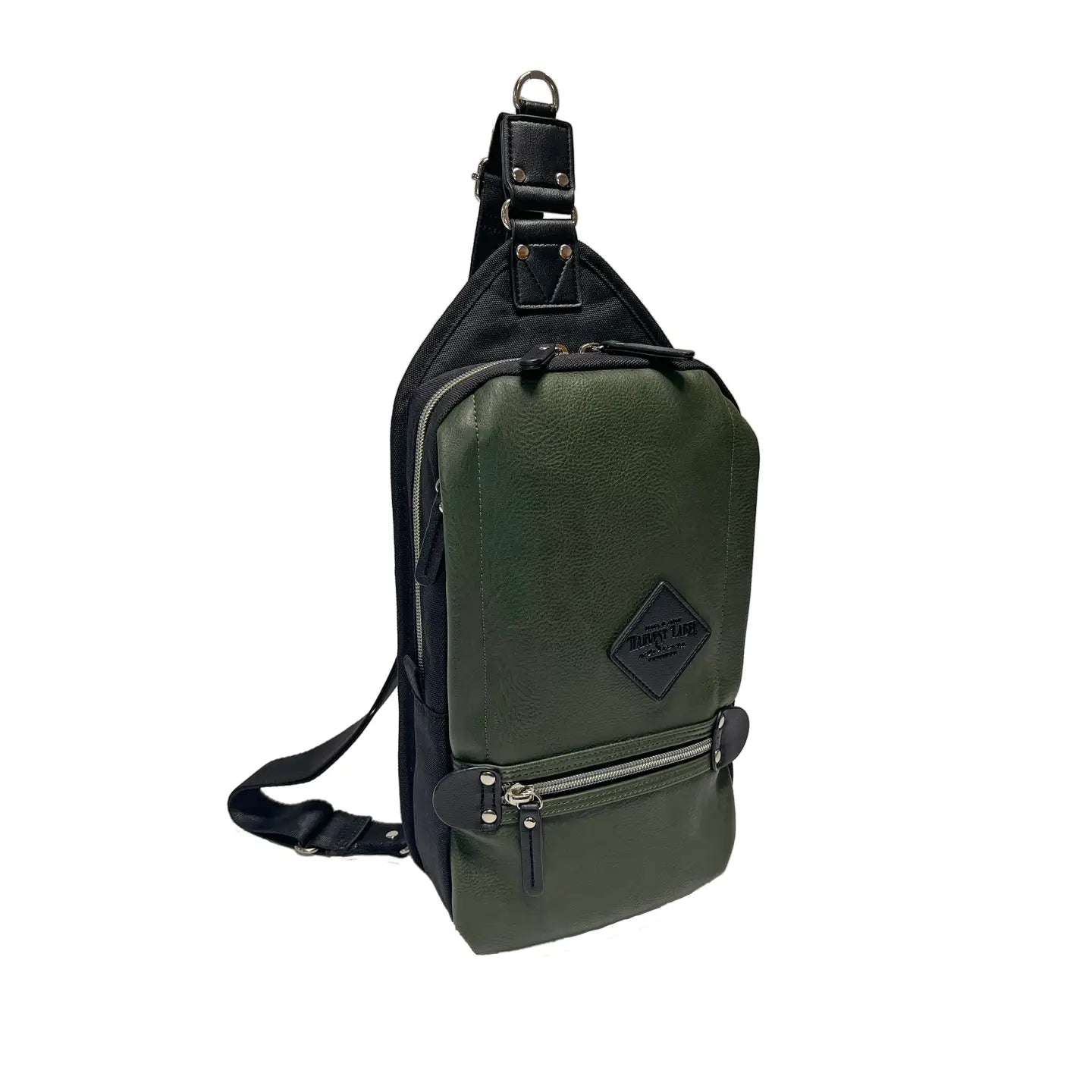 Harvest Label Sling Pack: Vegan Leather Sling (Olive)