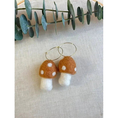 Honey Loom Designs: Mini Mushie Earrings-ESSE Purse Museum & Store