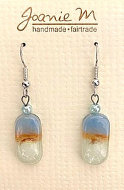 Dunitz & Company Earrings: Joanie M, Tiny Glass Ovals-ESSE Purse Museum & Store