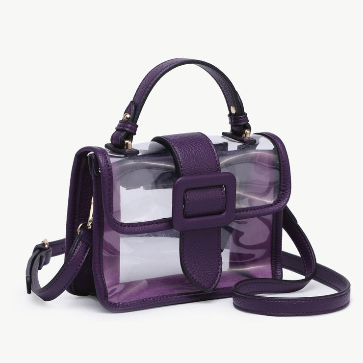 Jen & Co. Bag: Clear Toni Flapover-ESSE Purse Museum & Store