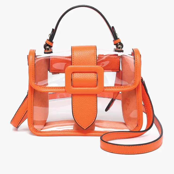 Jen & Co. Bag: Clear Toni Flapover-ESSE Purse Museum & Store