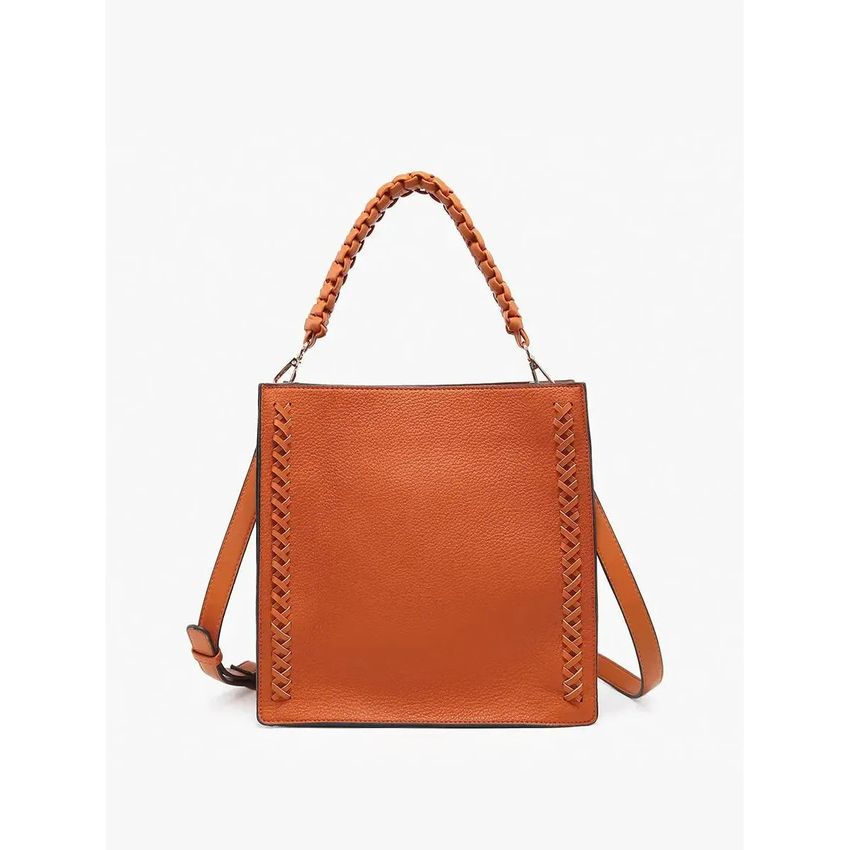 Jen & Co. Bag: Esme Whipstitch Detail Tote with Braided Handle