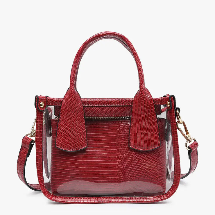 Jen & Co. Bag: Stacey Clear Satchel-ESSE Purse Museum & Store
