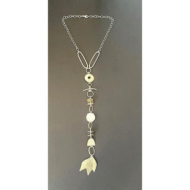 Joanna Craft Necklace: Long Silver, N291