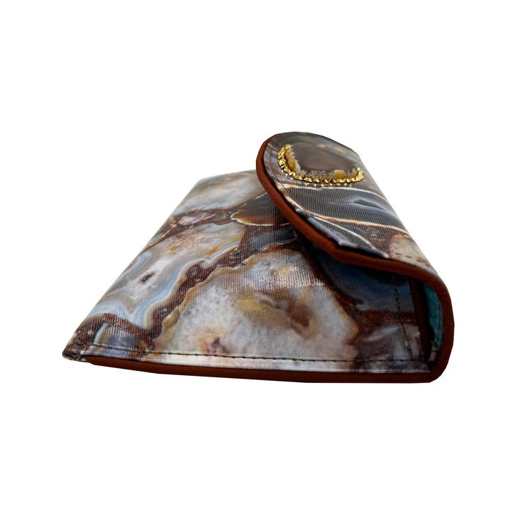 Kent Stetson Clutch: Topaz Geode-ESSE Purse Museum & Store