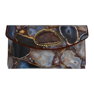 Kent Stetson Clutch: Topaz Geode-ESSE Purse Museum & Store