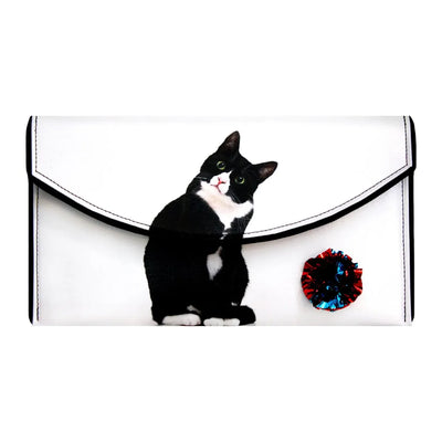 Kent Stetson Clutch: Tuxedo Cat-ESSE Purse Museum & Store