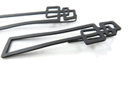 KimyaJewels Earrings: Abstract Oxidized Silver Dangle-ESSE Purse Museum & Store