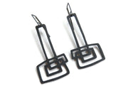 KimyaJewels Earrings: Extra Long Sculptural-ESSE Purse Museum & Store