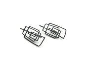 KimyaJewels Earrings: Lineal Oxidized Dangles-ESSE Purse Museum & Store