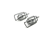 KimyaJewels Earrings: Lineal Oxidized Dangles-ESSE Purse Museum & Store