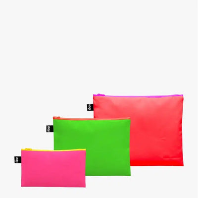 LOQI Bag: Neon Zip Pocket Set-ESSE Purse Museum & Store