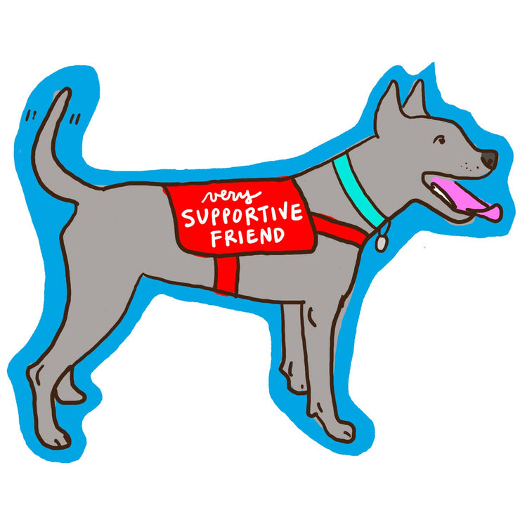 La Familia Green Sticker: Support Dog-ESSE Purse Museum & Store