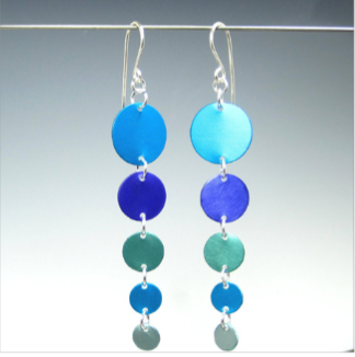 Lenel Designs Earrings: Nanci Blue-ESSE Purse Museum & Store