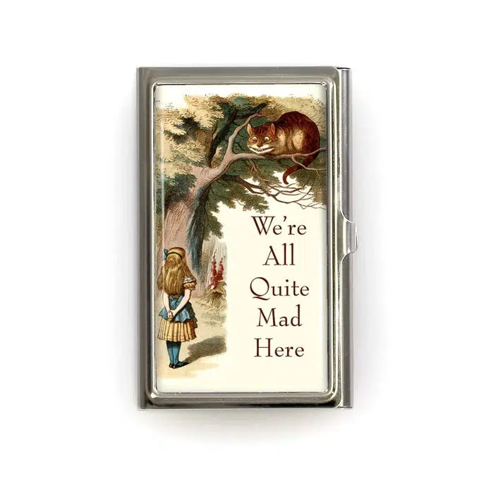 Lucy Lu Card Case: We Are All Quite Mad Here-ESSE Purse Museum & Store