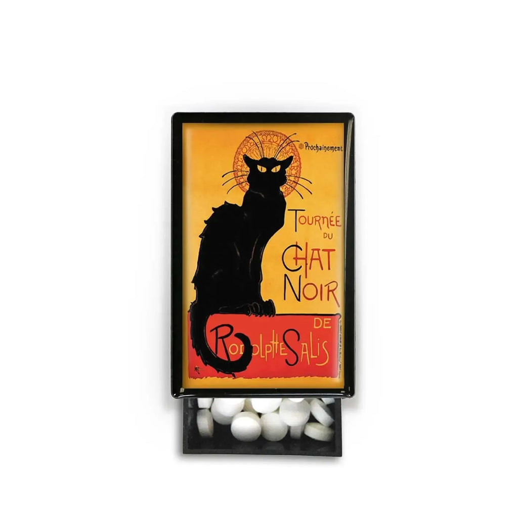 Lucy Lu Slide Box with Peppermints: Chat Noir