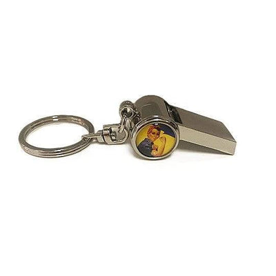 Lucy Lu Whistle Keyring: Rosie the Riveter-ESSE Purse Museum & Store