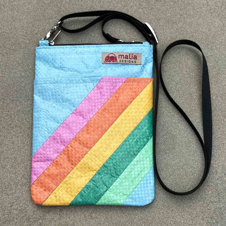 Malia Designs Phone Bag: Rainbow Stripes-ESSE Purse Museum & Store