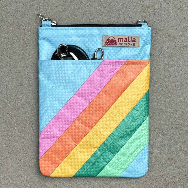 Malia Designs Phone Bag: Rainbow Stripes-ESSE Purse Museum & Store