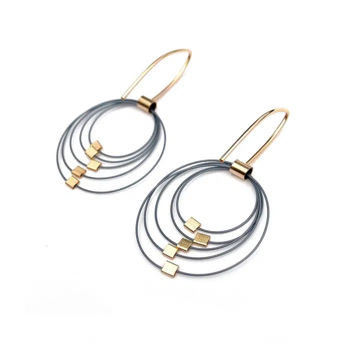 Meghan Patrice Riley Earrings: Graduated Circle Hook-ESSE Purse Museum & Store