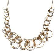 Meghan Patrice Riley Necklace: Mini Vertigo, Pearl & Gold-ESSE Purse Museum & Store