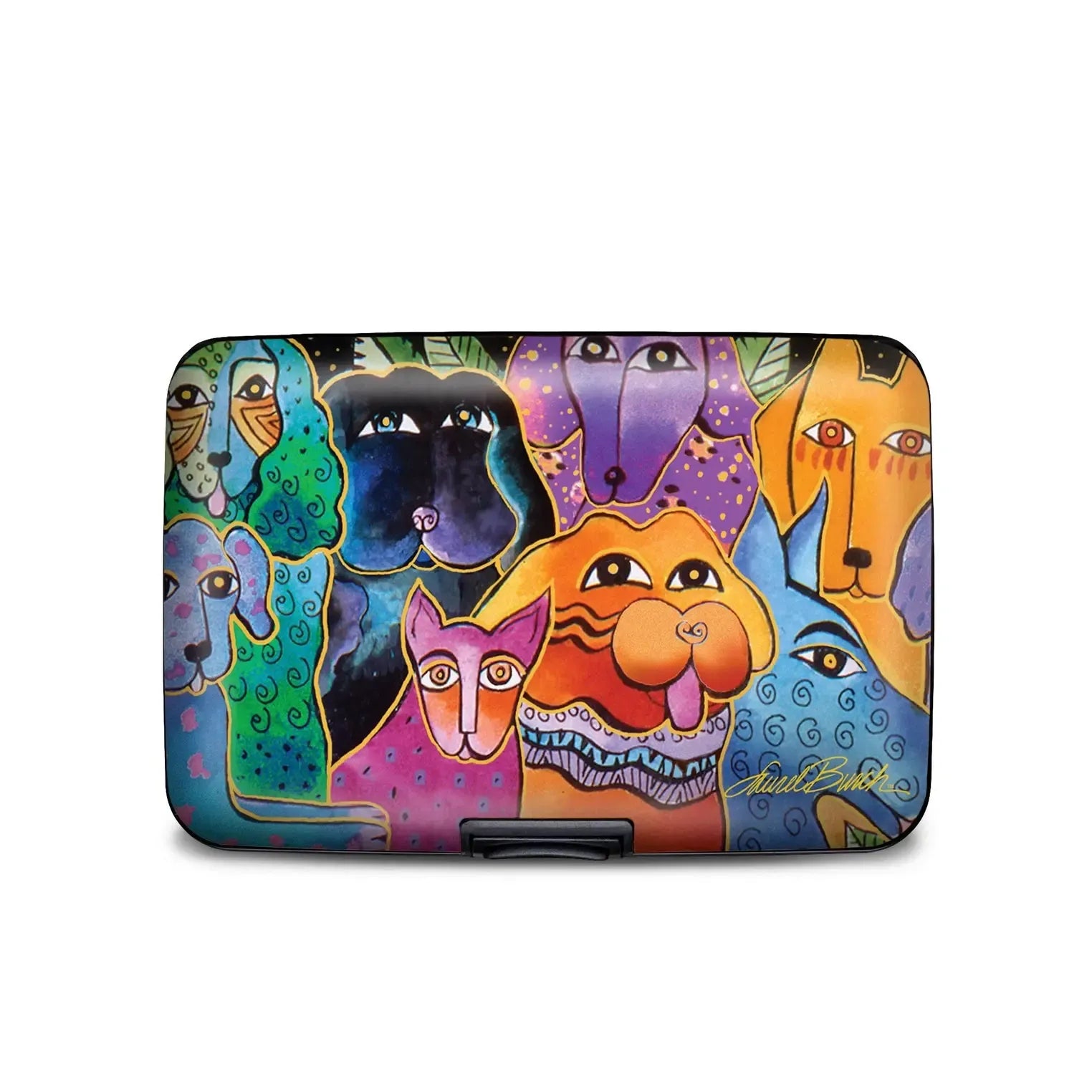 Monarque Armored Wallet: Laurel Burch Dog & Doggies
