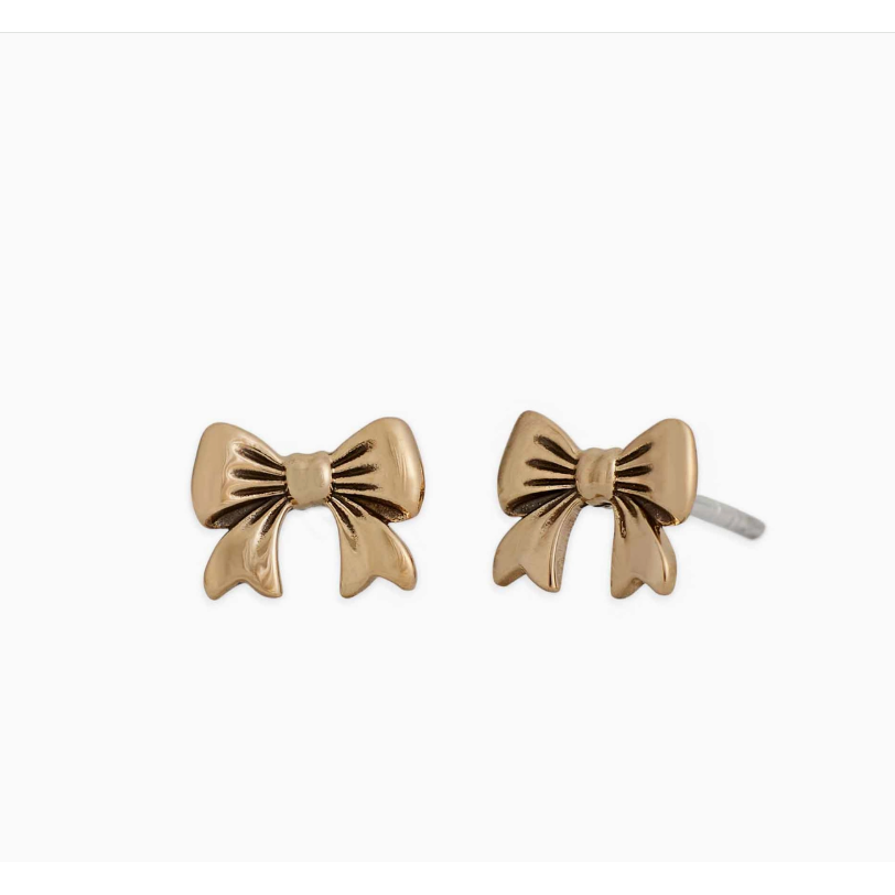 Nina Designs Earrings: Bronze Bow Posts
