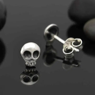 Nina Designs: Skull Post Earrings-ESSE Purse Museum & Store