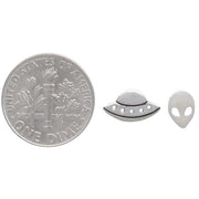 Nina Designs Earrings: Mismatched Alien & UFO Post-ESSE Purse Museum & Store