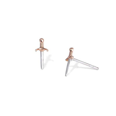 Nina Designs Earrings: Mixed Metal Mini Dagger Post-ESSE Purse Museum & Store