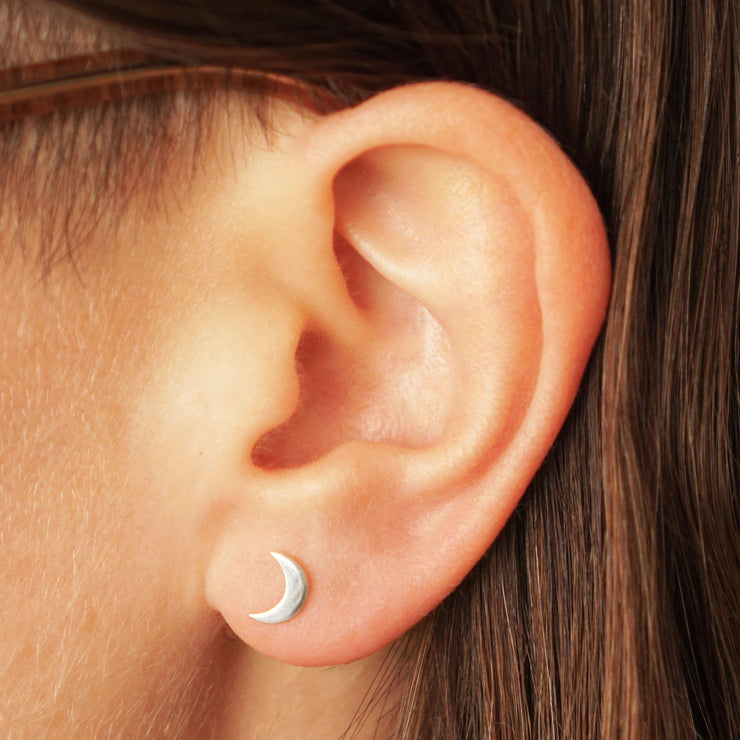Nina Designs Earrings: Star and Moon Stud-ESSE Purse Museum & Store