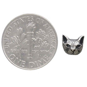 Nina Designs Earrings: Sterling Silver Cat Head Post-ESSE Purse Museum & Store